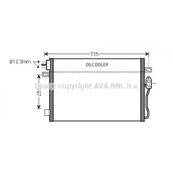 Condenseur, climatisation AVA QUALITY COOLING CR5100