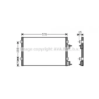 Condenseur, climatisation AVA QUALITY COOLING CR5110