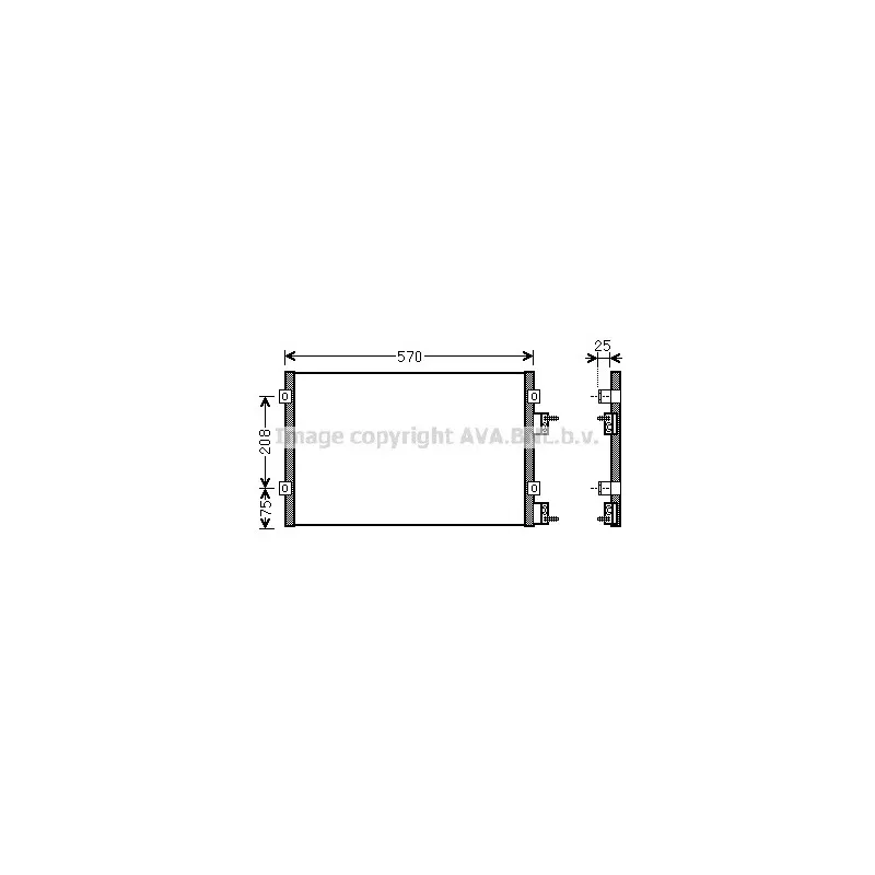 Condenseur, climatisation AVA QUALITY COOLING CR5110