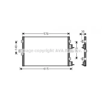 Condenseur, climatisation AVA QUALITY COOLING CR5114