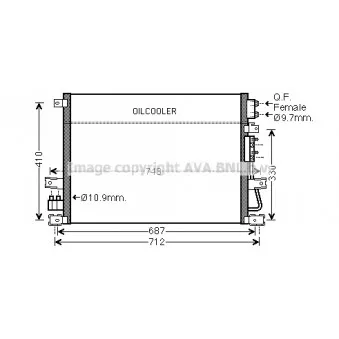 Condenseur, climatisation AVA QUALITY COOLING CR5124