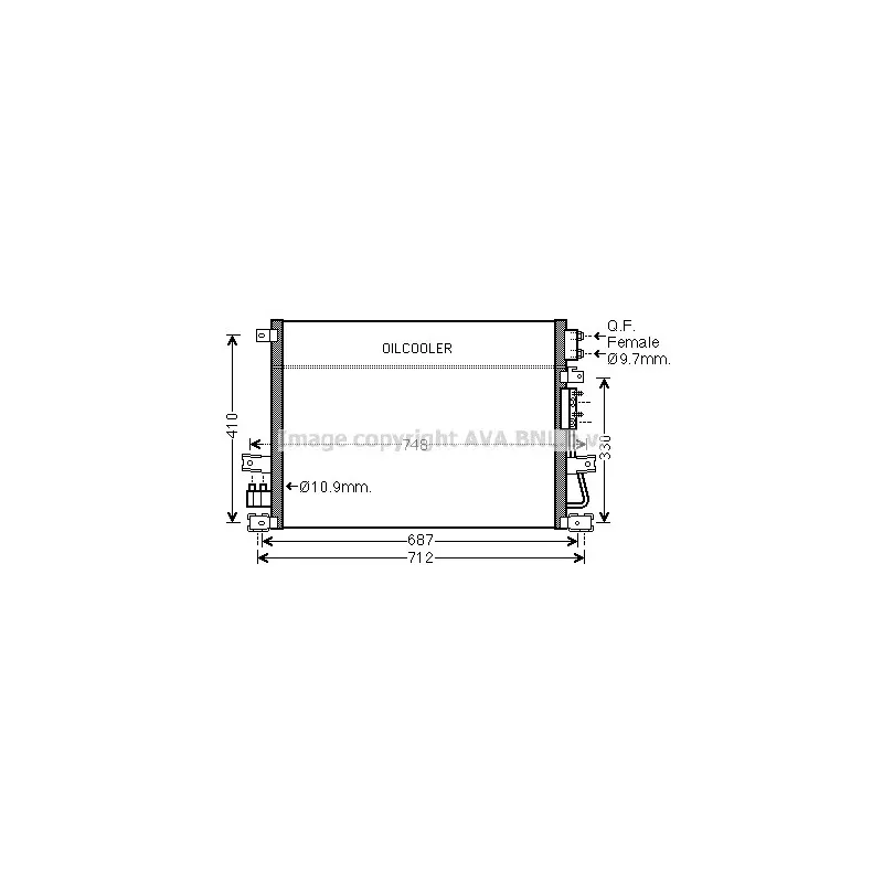 Condenseur, climatisation AVA QUALITY COOLING CR5124