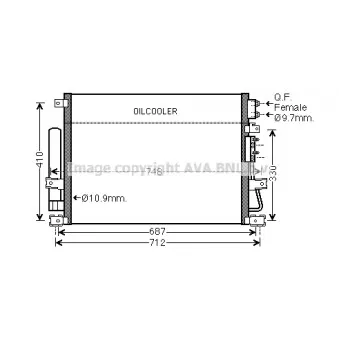 Condenseur, climatisation AVA QUALITY COOLING CR5124D