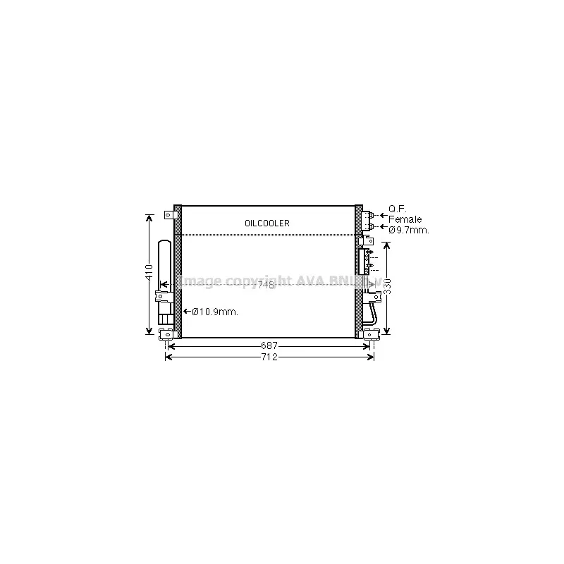 Condenseur, climatisation AVA QUALITY COOLING CR5124D