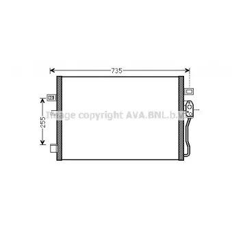 Condenseur, climatisation AVA QUALITY COOLING CR5139