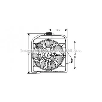 Ventilateur, refroidissement du moteur AVA QUALITY COOLING CR7503