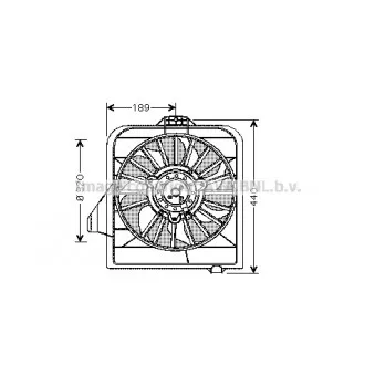 Ventilateur, refroidissement du moteur AVA QUALITY COOLING CR7504
