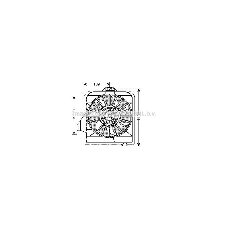 Ventilateur, refroidissement du moteur AVA QUALITY COOLING CR7504