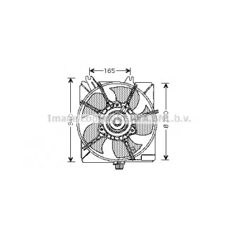 Ventilateur, refroidissement du moteur AVA QUALITY COOLING CR7508