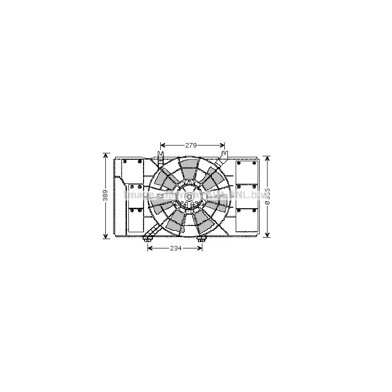 Ventilateur, refroidissement du moteur AVA QUALITY COOLING CR7509