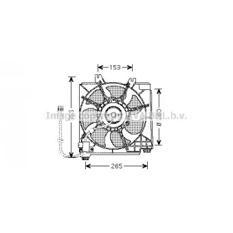 Ventilateur, refroidissement du moteur AVA QUALITY COOLING CR7511