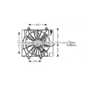 Ventilateur, refroidissement du moteur AVA QUALITY COOLING CR7512