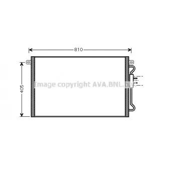 Condenseur, climatisation AVA QUALITY COOLING CRA5075