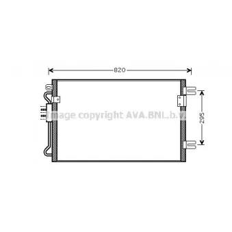 Condenseur, climatisation AVA QUALITY COOLING CRA5098