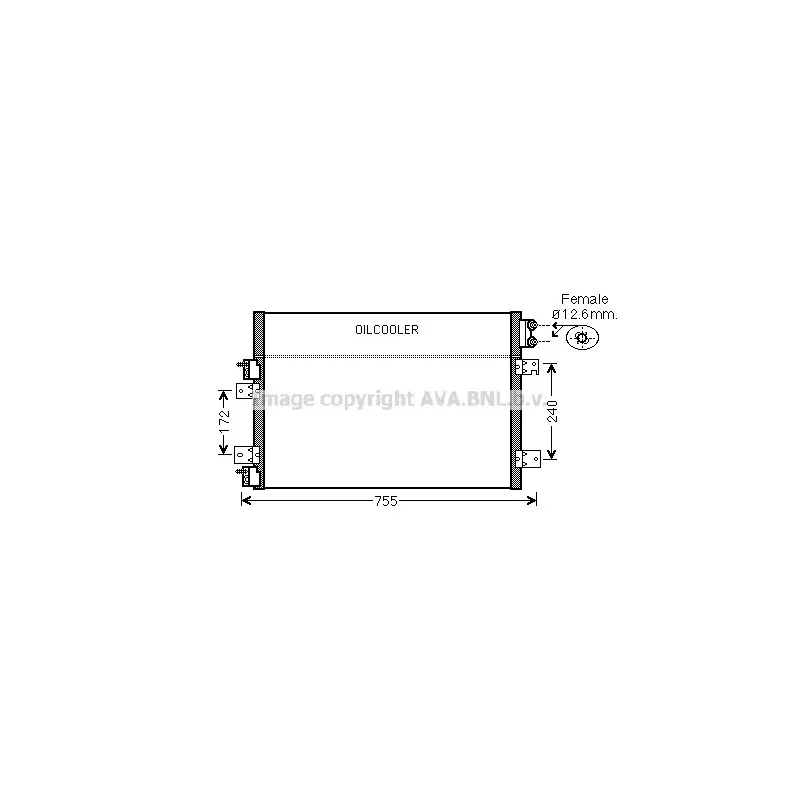 Condenseur, climatisation AVA QUALITY COOLING CRA5113
