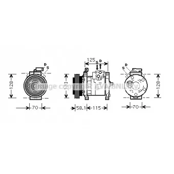 Compresseur, climatisation AVA QUALITY COOLING CRAK094