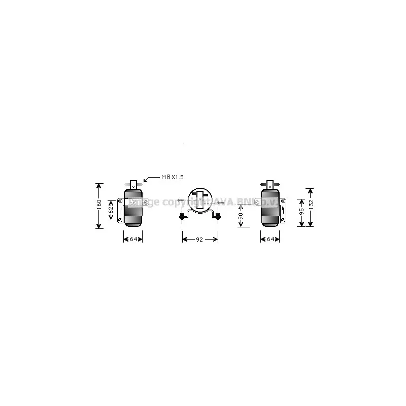Filtre déshydratant, climatisation AVA QUALITY COOLING CRD059
