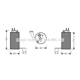 Filtre déshydratant, climatisation AVA QUALITY COOLING CRD084
