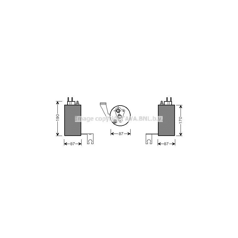 Filtre déshydratant, climatisation AVA QUALITY COOLING CRD084