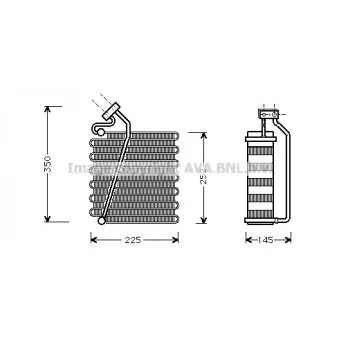 Evaporateur climatisation AVA QUALITY COOLING