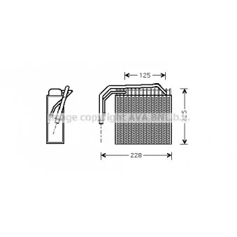 Evaporateur climatisation AVA QUALITY COOLING
