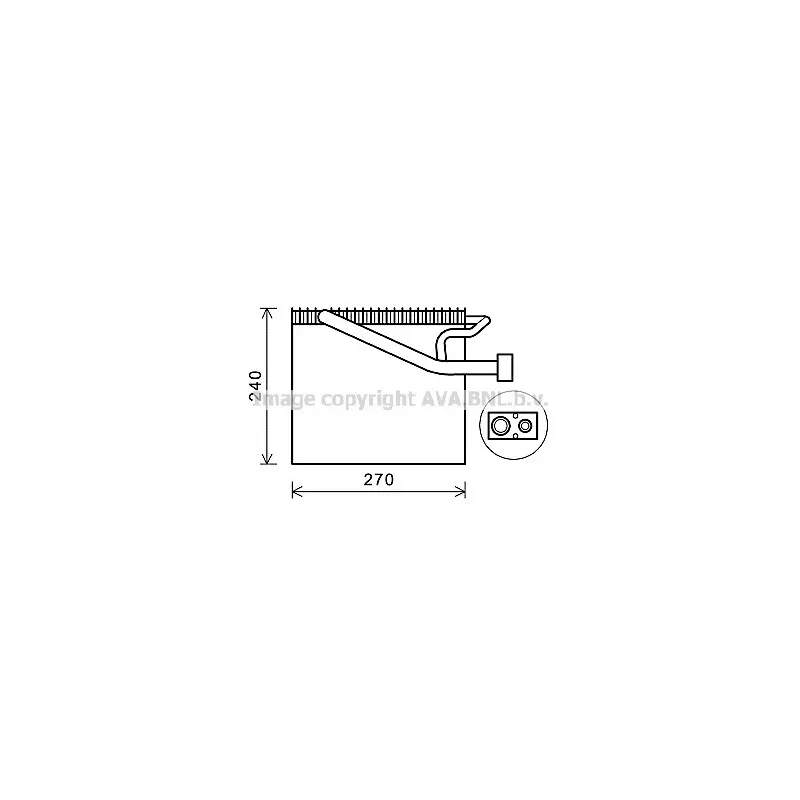 Evaporateur climatisation AVA QUALITY COOLING CRV125