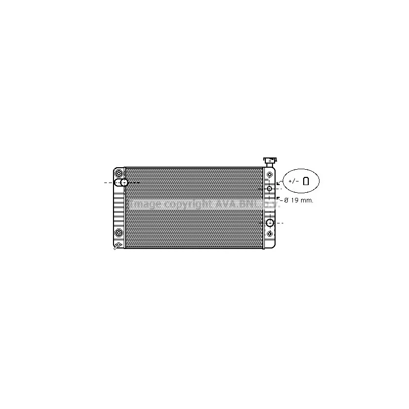 Radiateur, refroidissement du moteur AVA QUALITY COOLING CT2023