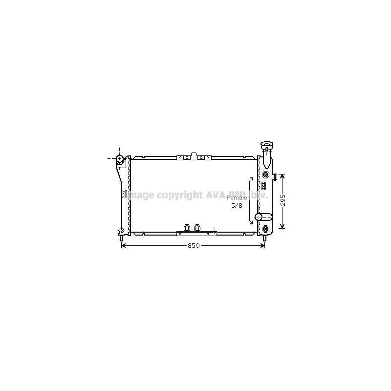 Radiateur, refroidissement du moteur AVA QUALITY COOLING CT2032