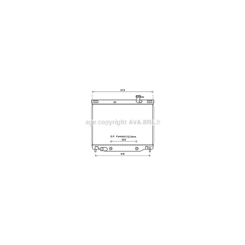 Radiateur, refroidissement du moteur AVA QUALITY COOLING CT2040