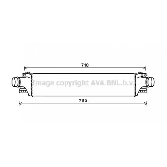 Intercooler, échangeur AVA QUALITY COOLING CT4061