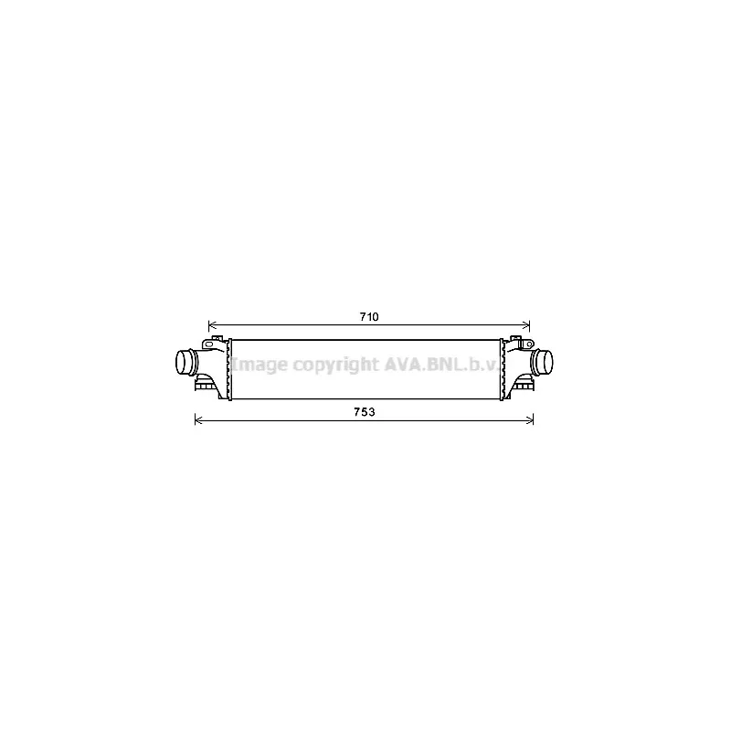 Intercooler, échangeur AVA QUALITY COOLING CT4061
