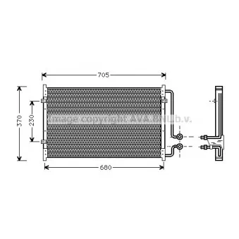 Condenseur, climatisation AVA QUALITY COOLING CT5025