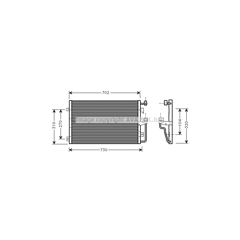 Condenseur, climatisation AVA QUALITY COOLING CT5027