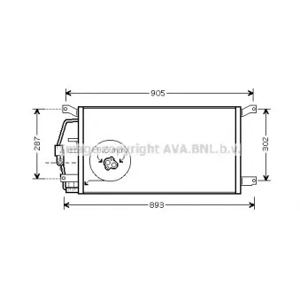 Condenseur, climatisation AVA QUALITY COOLING CT5031