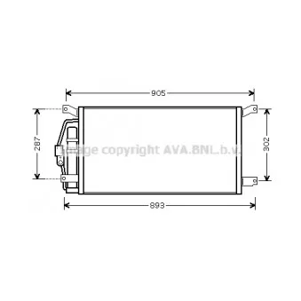 Condenseur, climatisation AVA QUALITY COOLING CT5031D