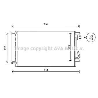 Condenseur, climatisation AVA QUALITY COOLING CT5038