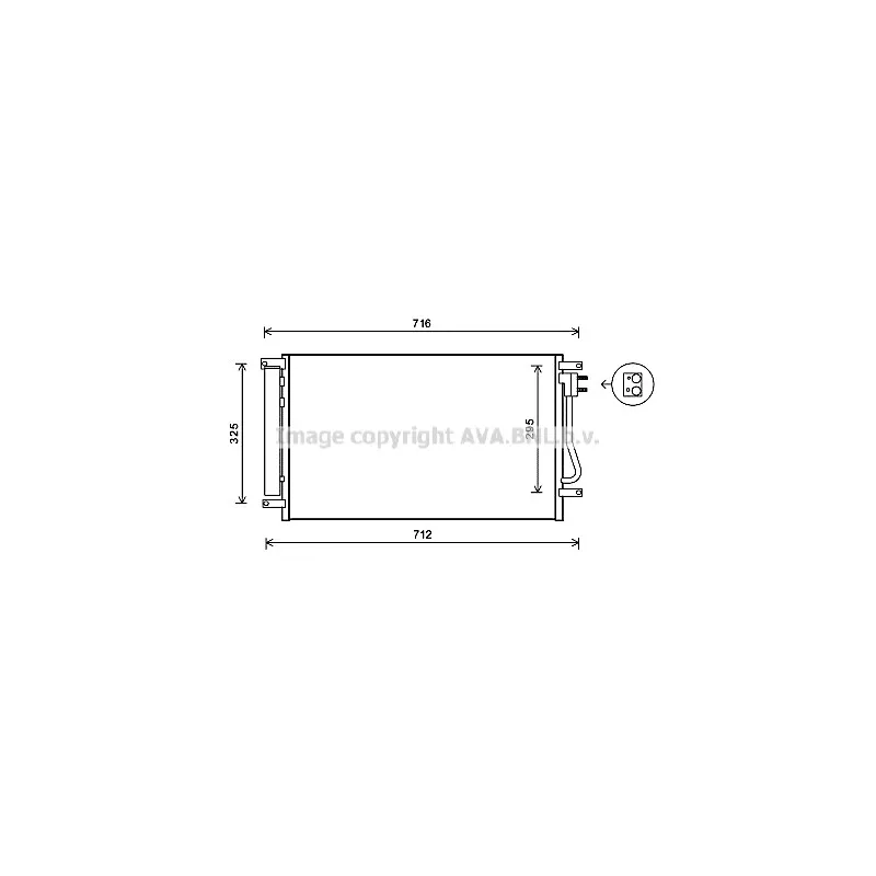 Condenseur, climatisation AVA QUALITY COOLING CT5038D