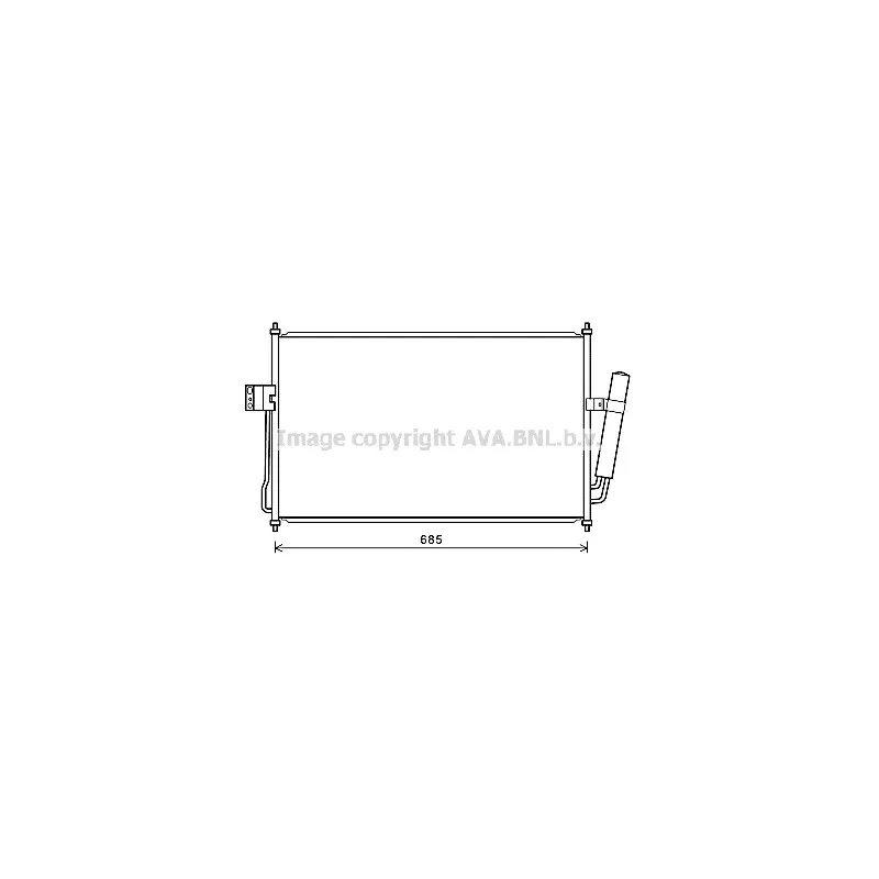 Condenseur, climatisation AVA QUALITY COOLING CT5057D
