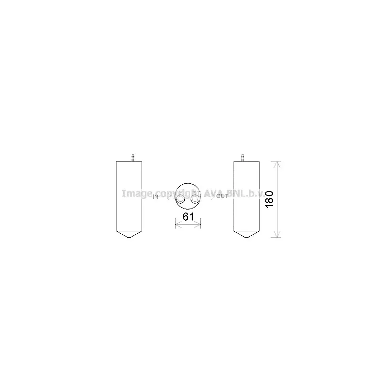 Filtre déshydratant, climatisation AVA QUALITY COOLING CTD050