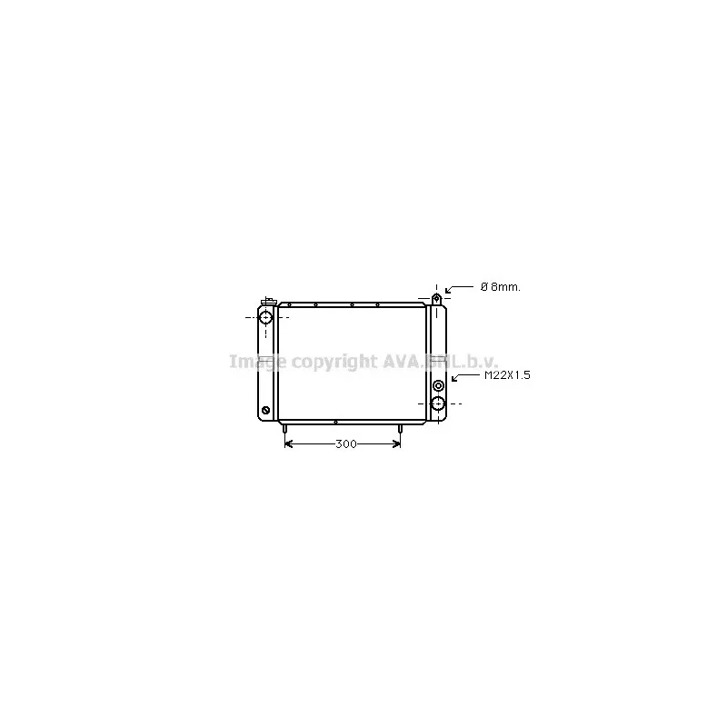 Radiateur, refroidissement du moteur AVA QUALITY COOLING DA2003