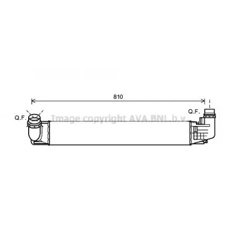 Intercooler, échangeur AVA QUALITY COOLING DA4009