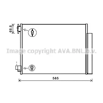 Condenseur, climatisation AVA QUALITY COOLING DA5011D