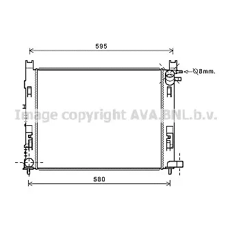 Radiateur, refroidissement du moteur AVA QUALITY COOLING