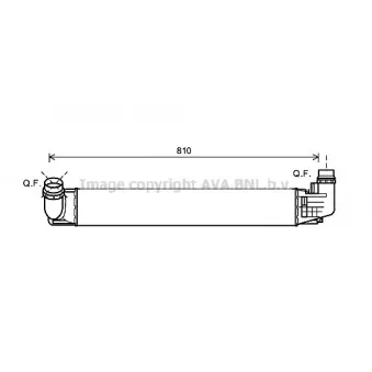 Intercooler, échangeur AVA QUALITY COOLING DAA4009
