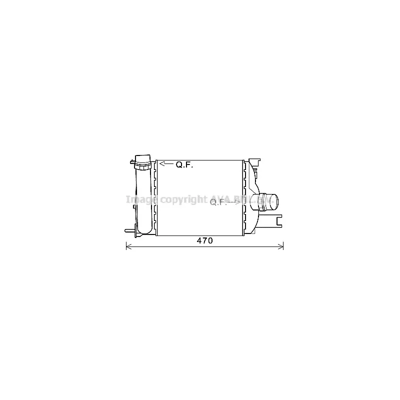 Intercooler, échangeur AVA QUALITY COOLING DAA4013