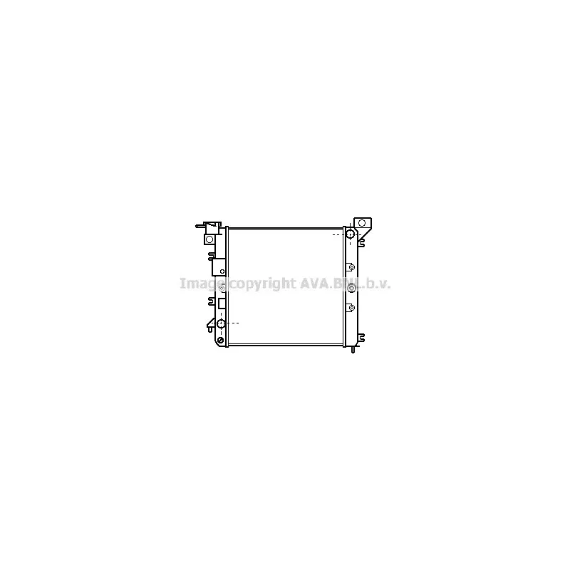 Radiateur, refroidissement du moteur AVA QUALITY COOLING DN2018