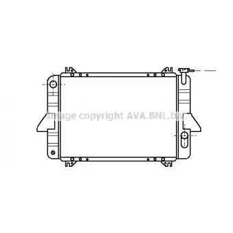 Radiateur, refroidissement du moteur AVA QUALITY COOLING DN2026