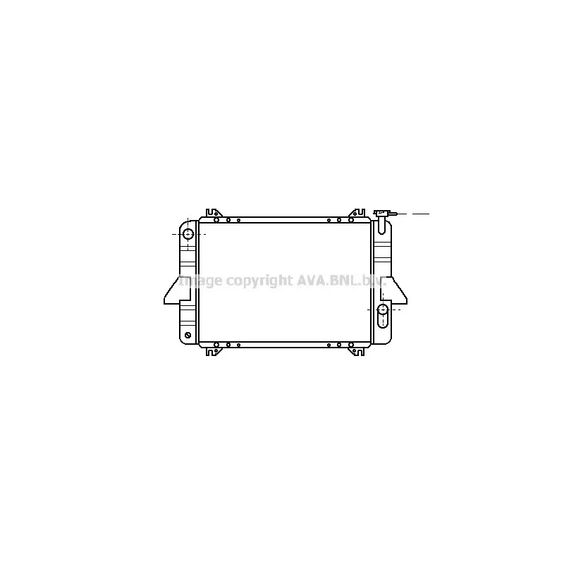 Radiateur, refroidissement du moteur AVA QUALITY COOLING DN2026