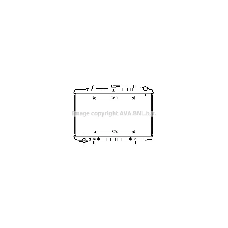 Radiateur, refroidissement du moteur AVA QUALITY COOLING DN2034