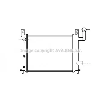 Radiateur, refroidissement du moteur AVA QUALITY COOLING